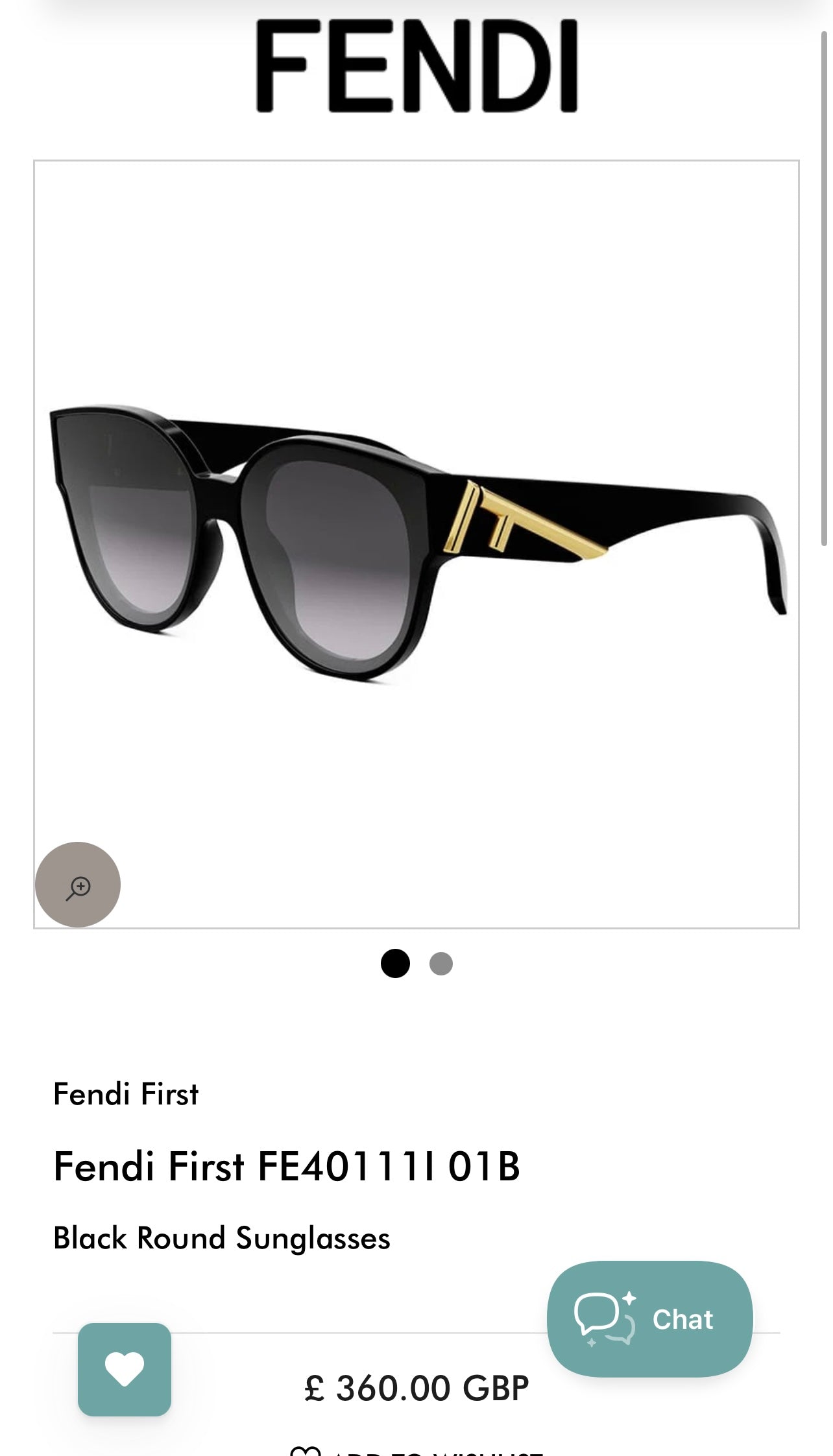 Fendi First Sunglasses