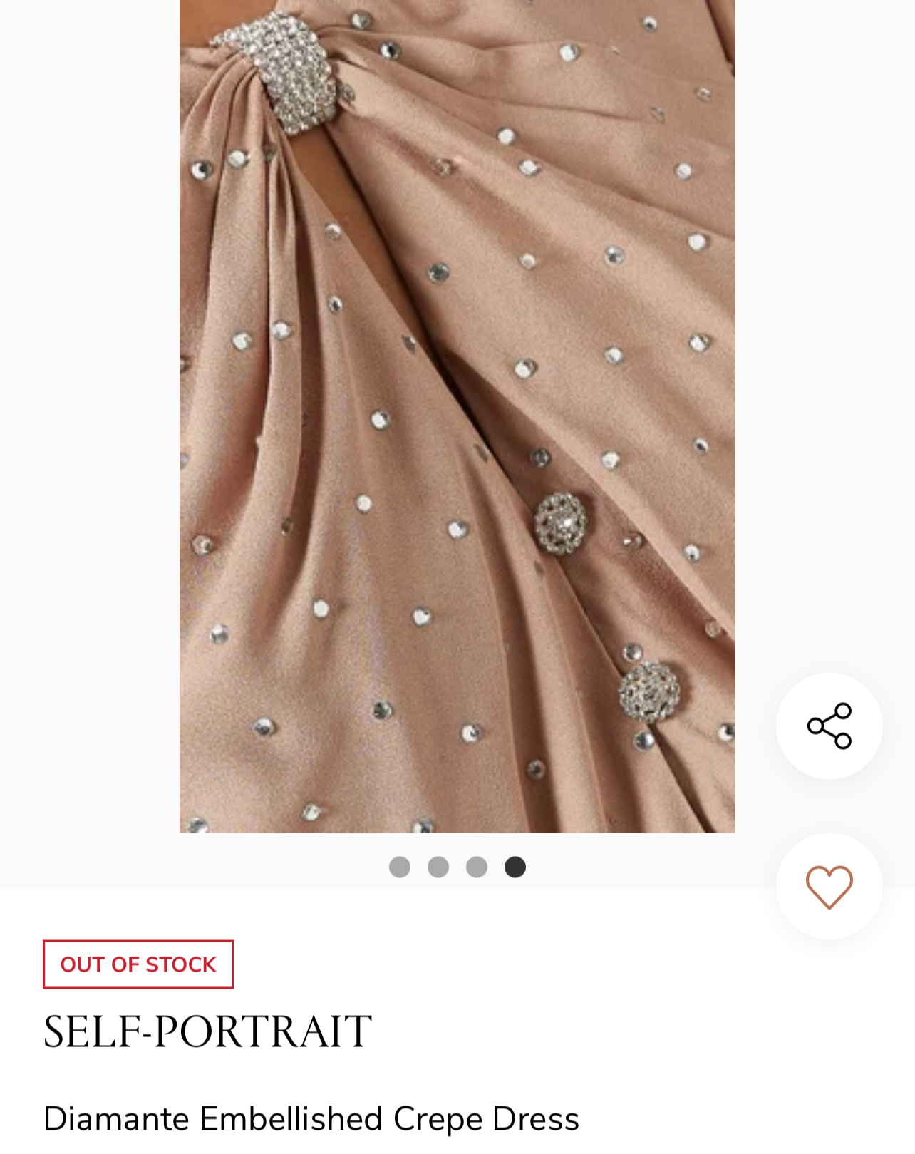 SELF-PORTRAIT
Diamante Embellished Crepe Dress