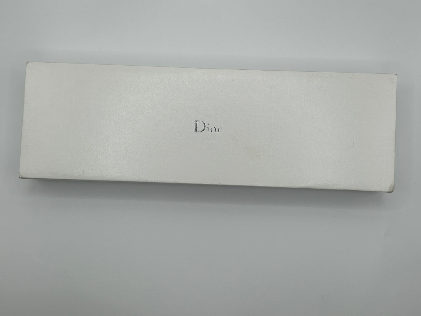 CHRISTIAN DIOR vintage silver tone chain necklace