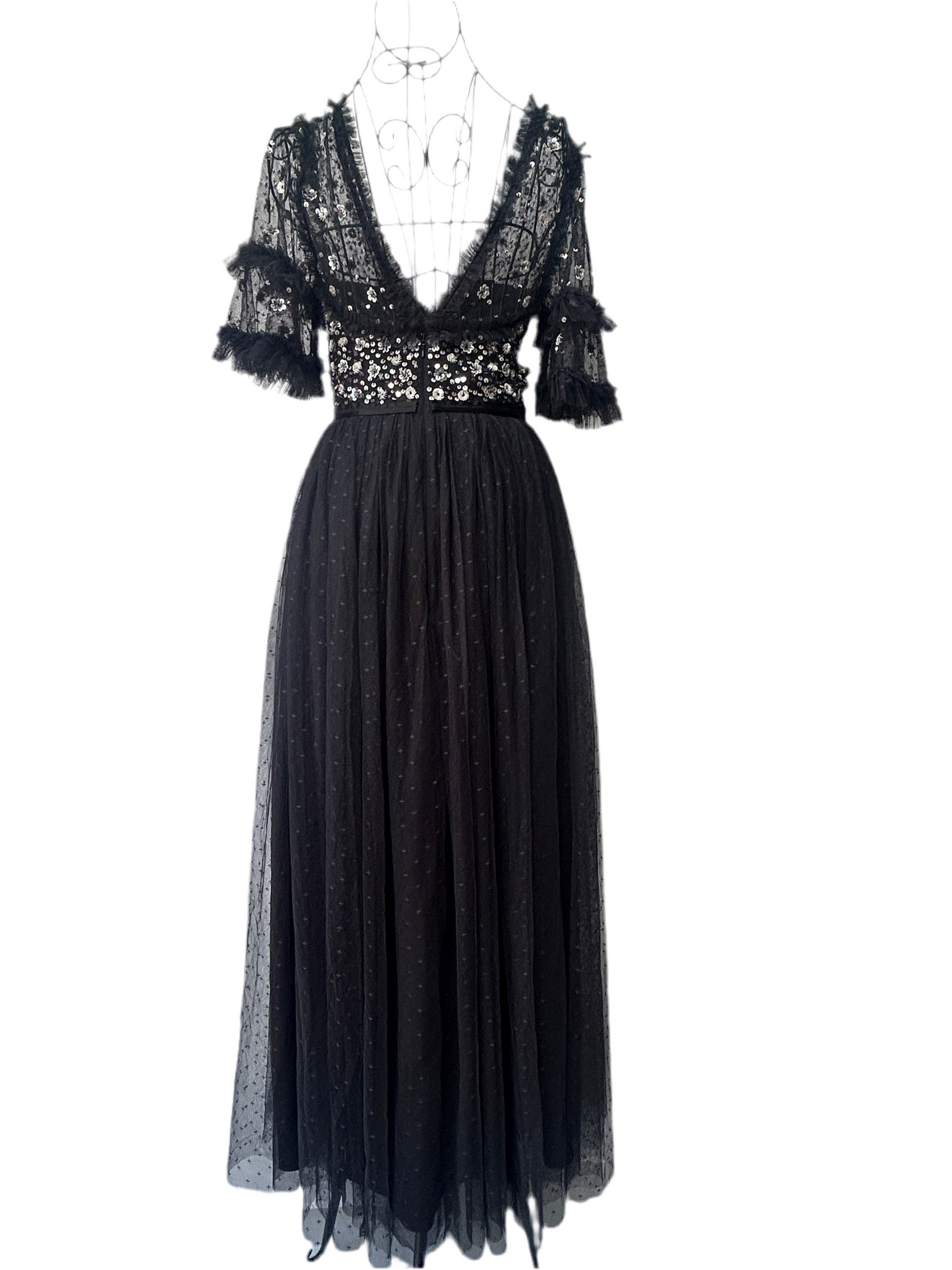 NEEDLE & THREAD
Maybelle Sequin-embellished Gown in Tulle, new with tags