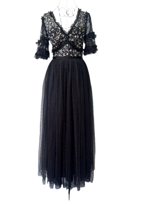 NEEDLE & THREAD
Maybelle Sequin-embellished Gown in Tulle, new with tags
