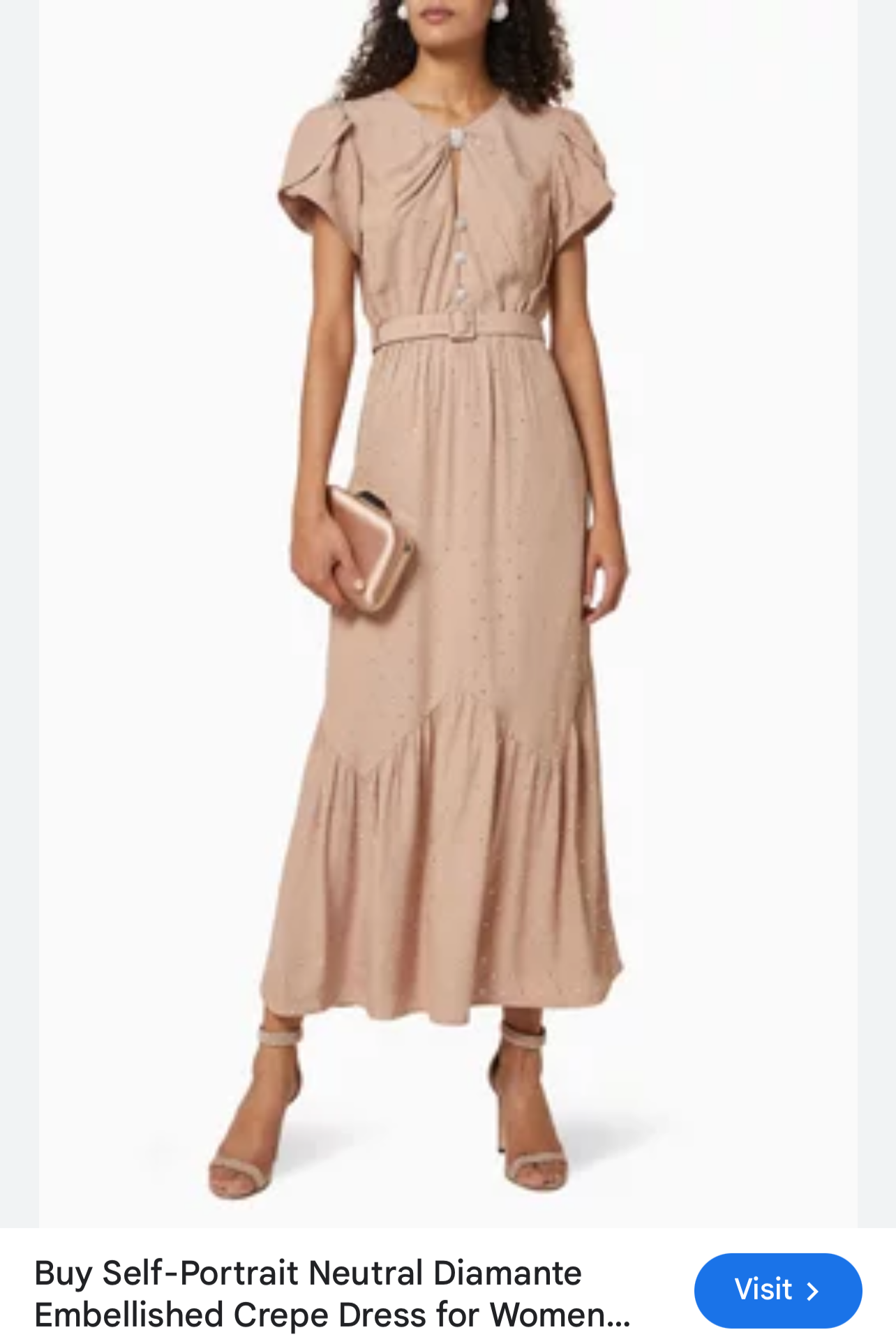 SELF-PORTRAIT
Diamante Embellished Crepe Dress