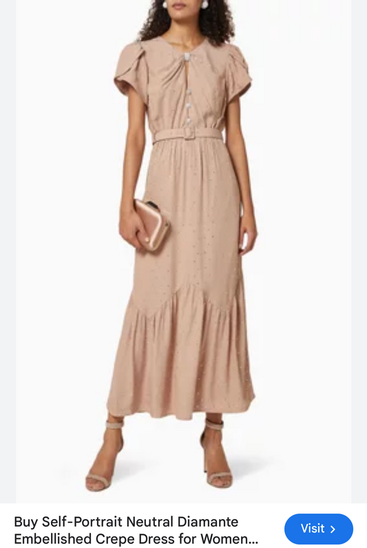 SELF-PORTRAIT
Diamante Embellished Crepe Dress