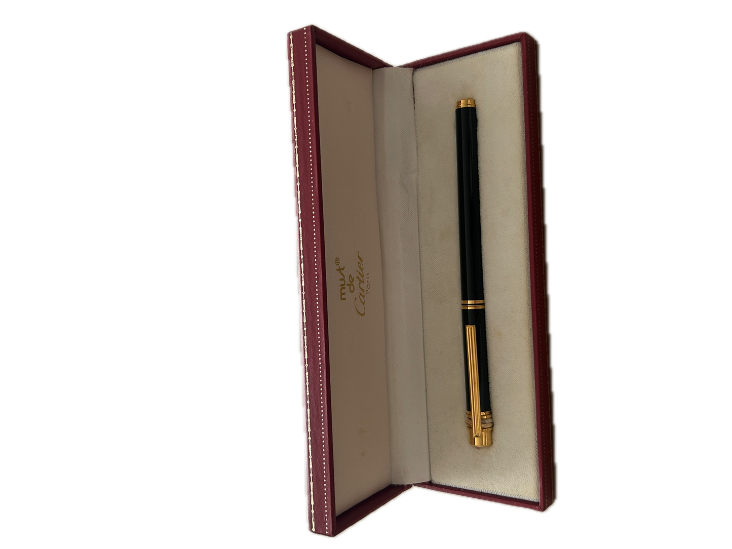 A Must de Cartier ballpoint pen, numbered 339667, boxed