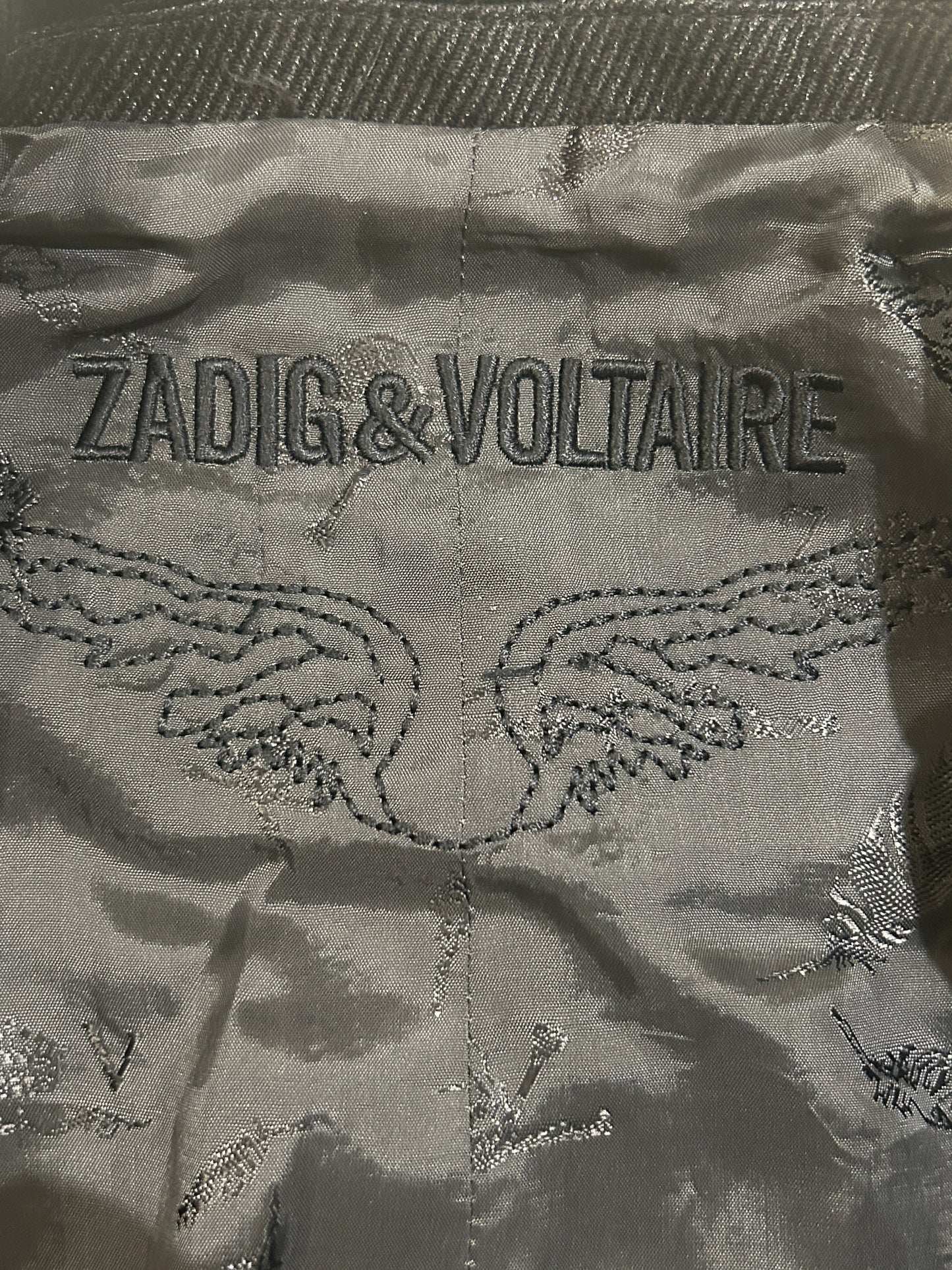Zadig & Voltaire black May coat -Small