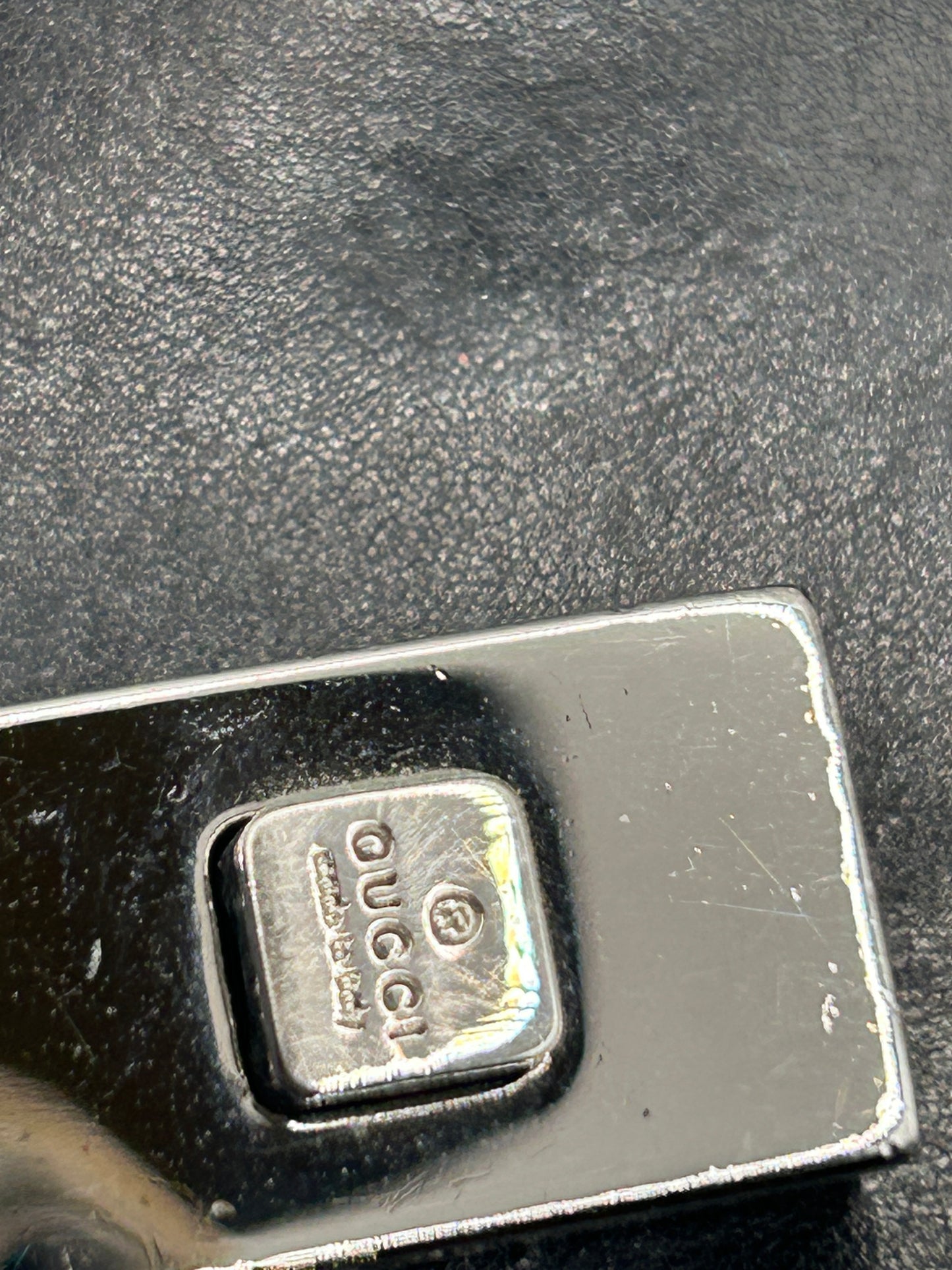 Gucci Jackie Bardot black leather shoulder bag