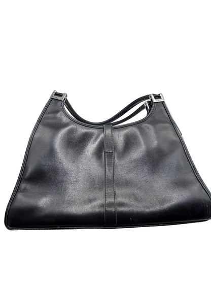 Gucci Jackie Bardot black leather shoulder bag