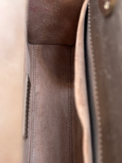 Christian Dior small Lady Dior quilted metallic calfskin leather tote bag