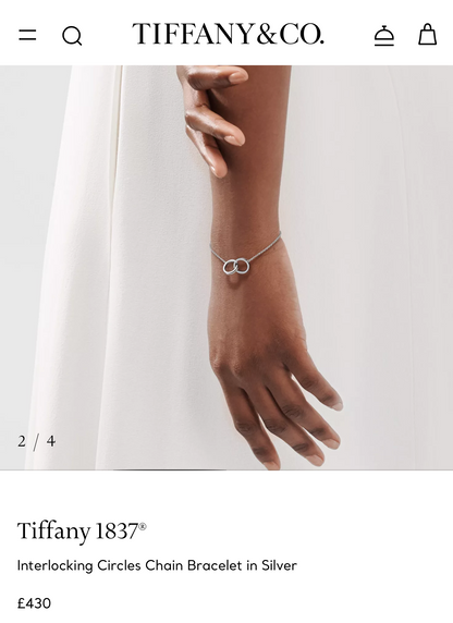 Tiffany 1837
Interlocking Circles Chain Bracelet in Silver