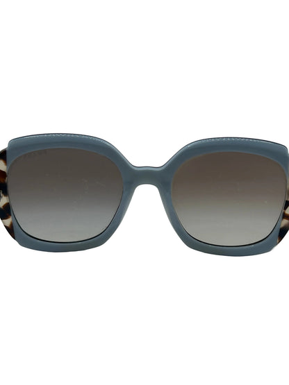 Prada Black/Blue Gradient Square Sunglasses SPR16U-F - 54 mm