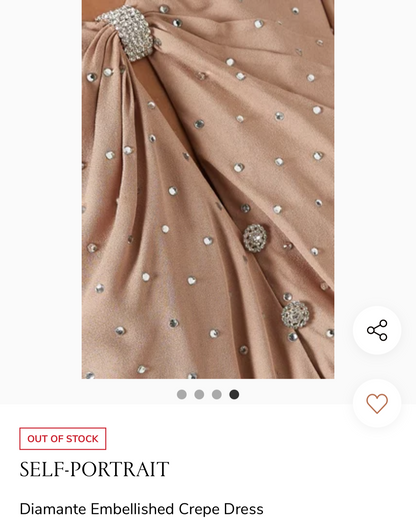 SELF-PORTRAIT
Diamante Embellished Crepe Dress