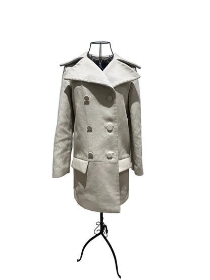 Marni double breasted beige pea coat