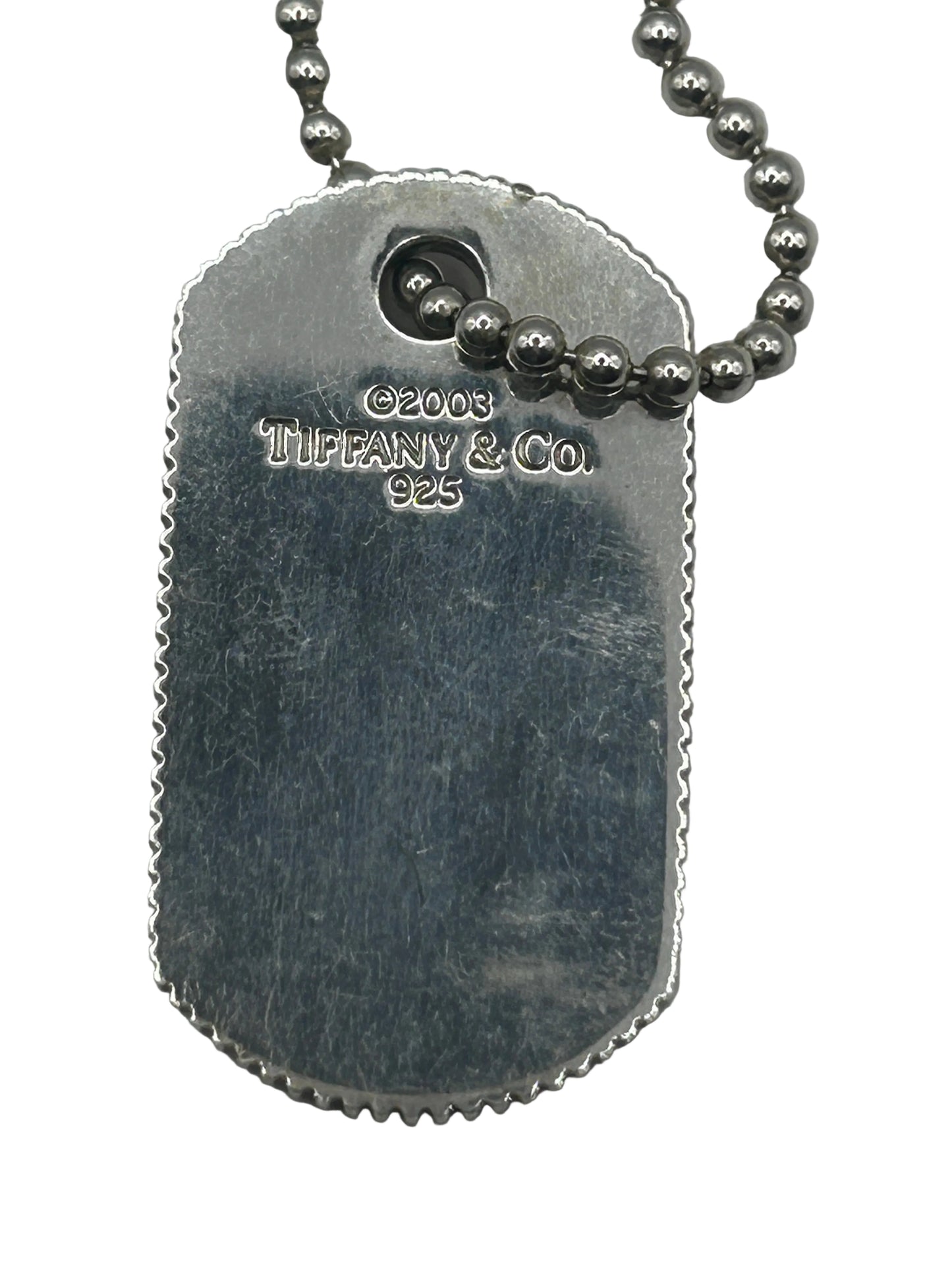 Tiffany & Co. Coin Edge Dog Tag
Necklace Silver
