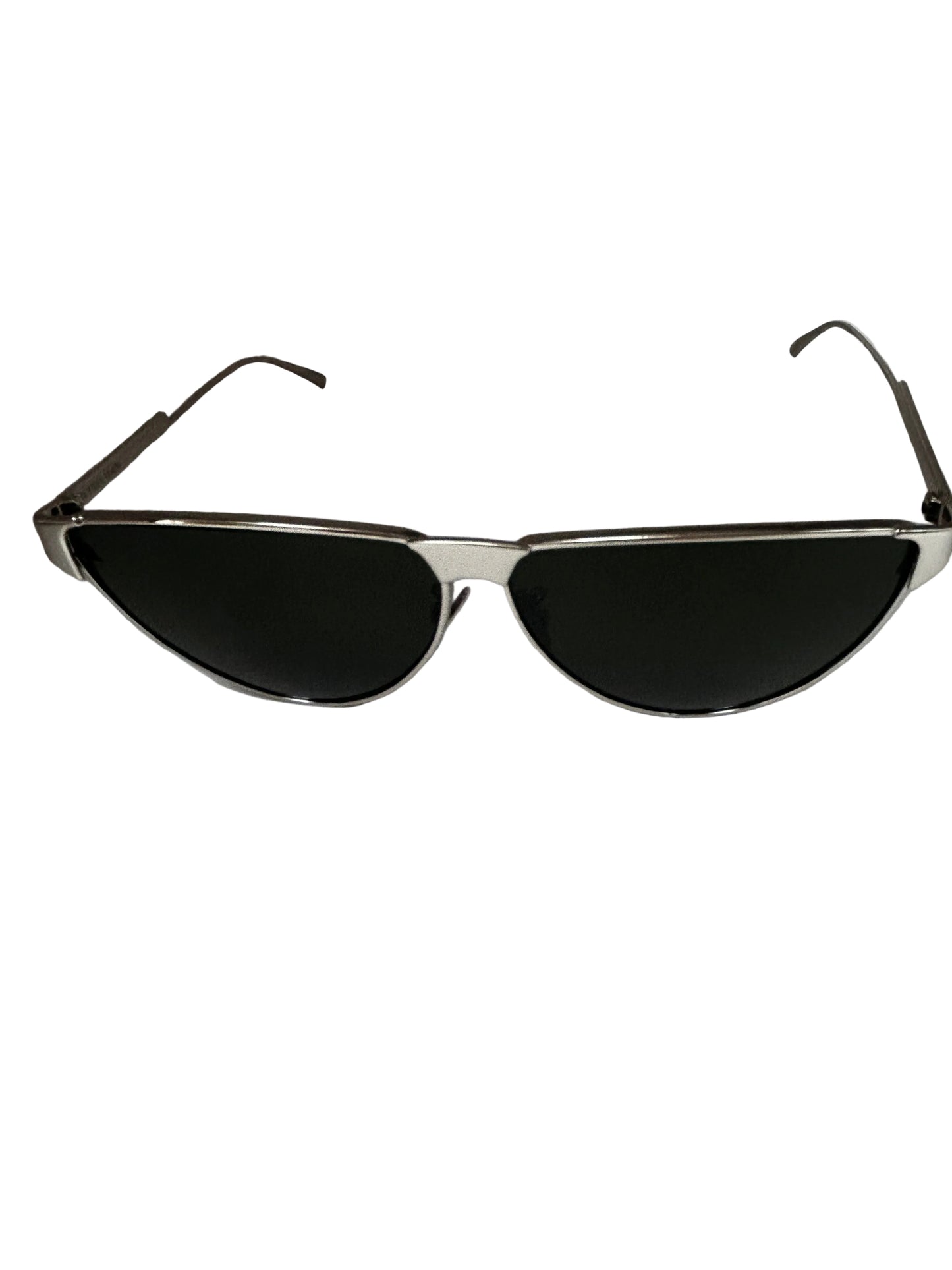 Bottega Veneta Bv1070s Metal Aviator Sunglasses - Silver,Green- unisex