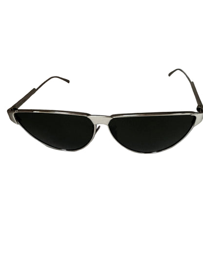 Bottega Veneta Bv1070s Metal Aviator Sunglasses - Silver,Green- unisex