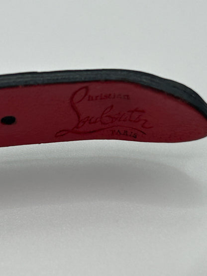 CHRISTIAN LOUBOUTIN
Loubilink spike-embellished leather bracelet