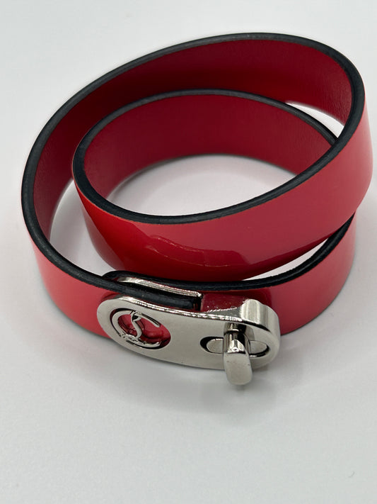 CHRISTIAN LOUBOUTIN
Elisa double patent-leather bracelet