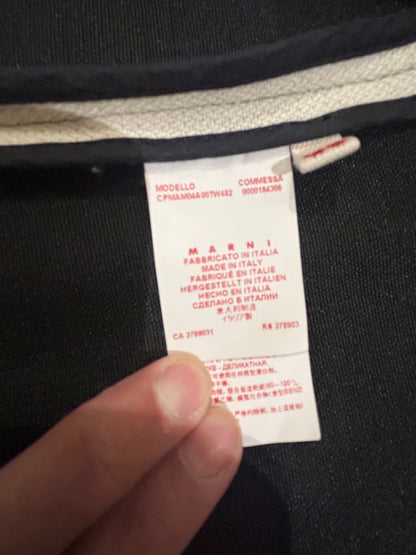 Marni double breasted beige pea coat