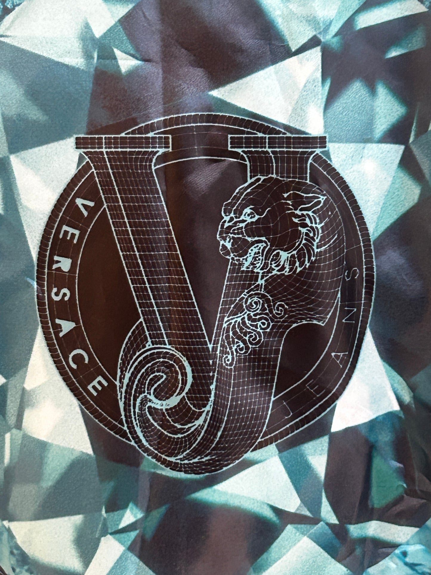 Versace Jeans Couture reversible windbreaker jacket featuring a multi-colored baroque print