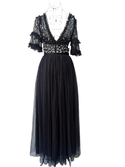 NEEDLE & THREAD
Maybelle Sequin-embellished Gown in Tulle, new with tags