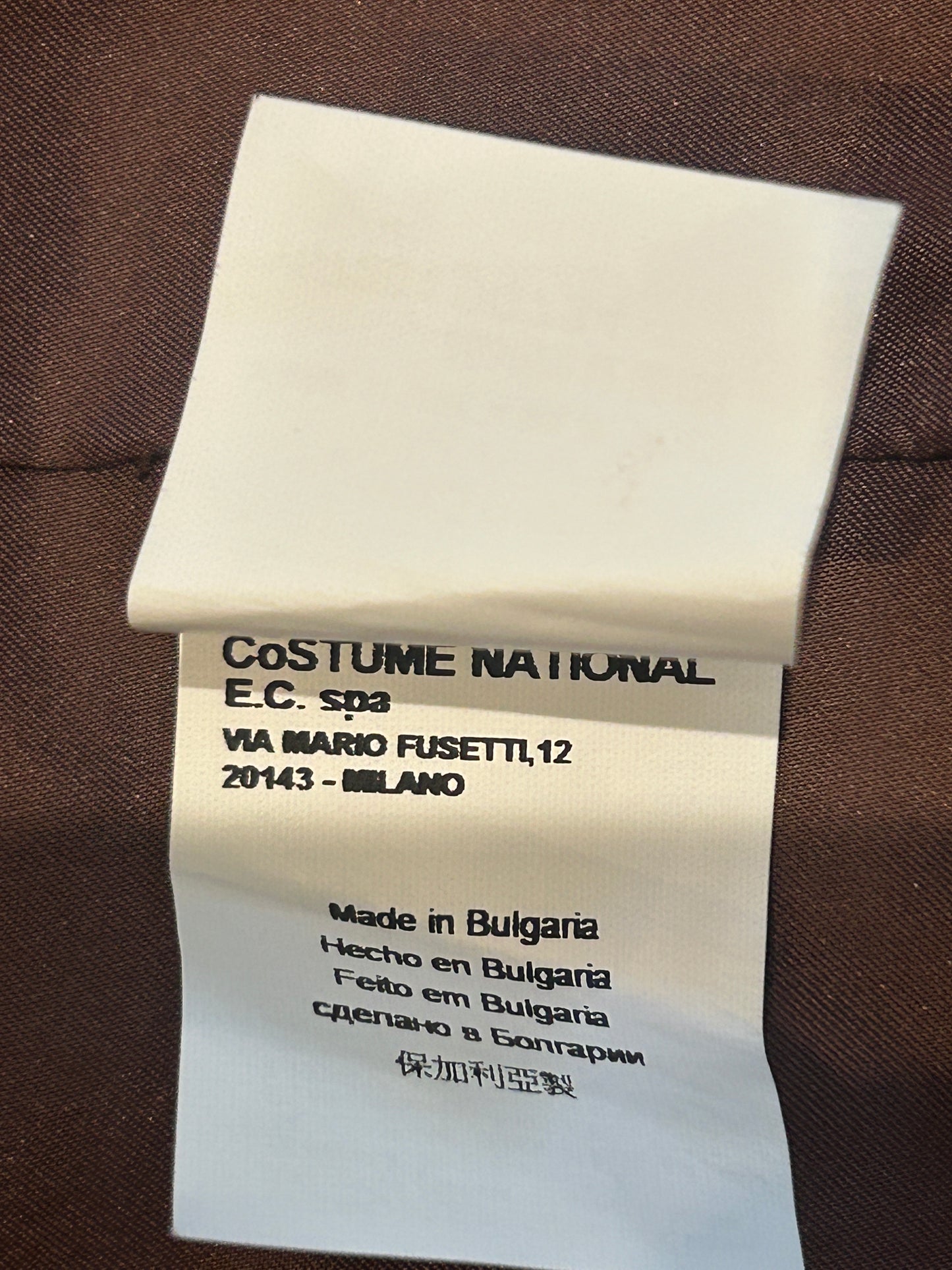 Costume National Brown Blazer