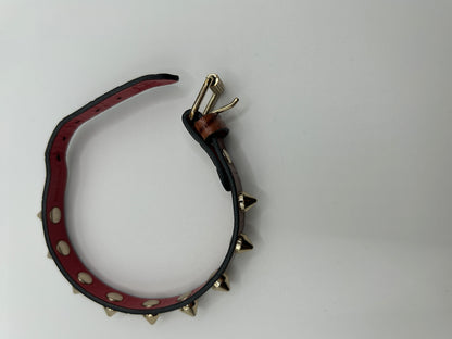 CHRISTIAN LOUBOUTIN
Loubilink spike-embellished leather bracelet