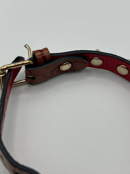 CHRISTIAN LOUBOUTIN
Loubilink spike-embellished leather bracelet