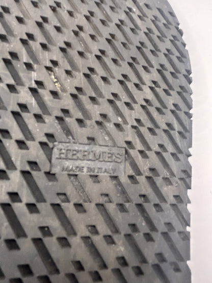 Hermès Chypre sandals in black calfskin leather