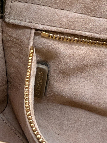 Christian Dior small Lady Dior quilted metallic calfskin leather tote bag