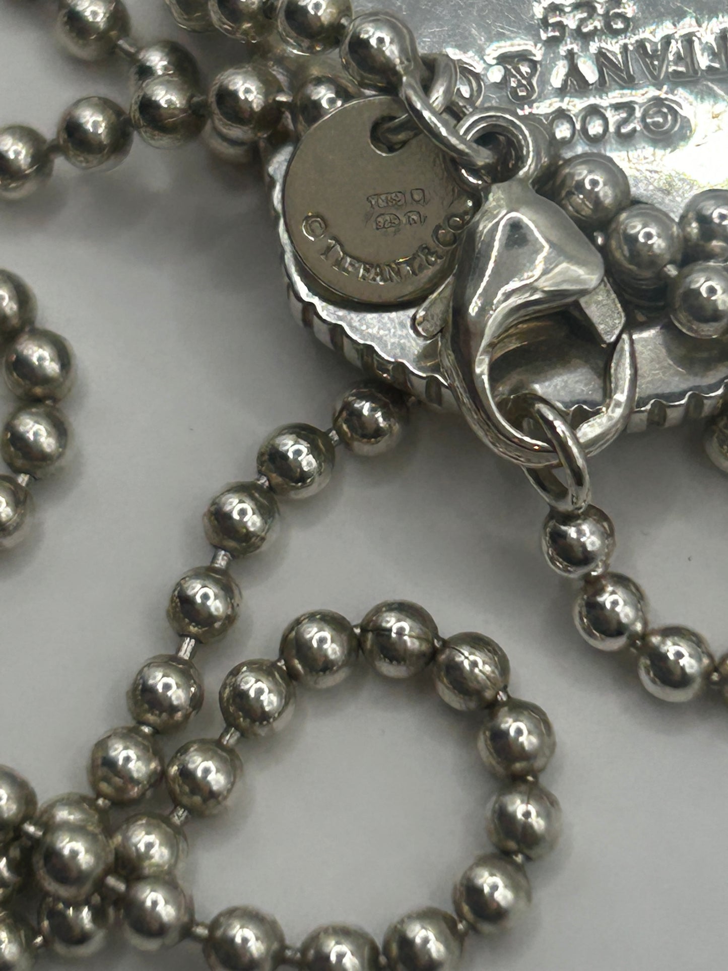 Tiffany & Co. Coin Edge Dog Tag
Necklace Silver