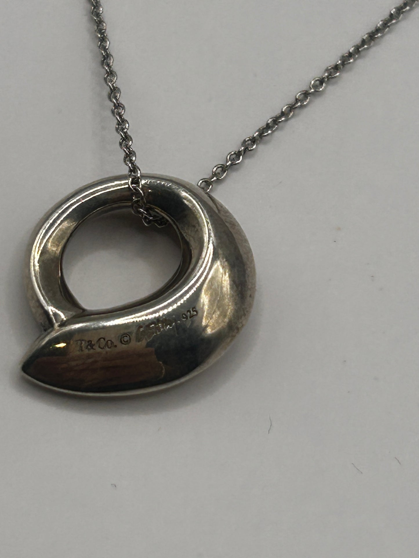 Tiffany & Co. Frank Gehry Fish Circle Pendant Necklace