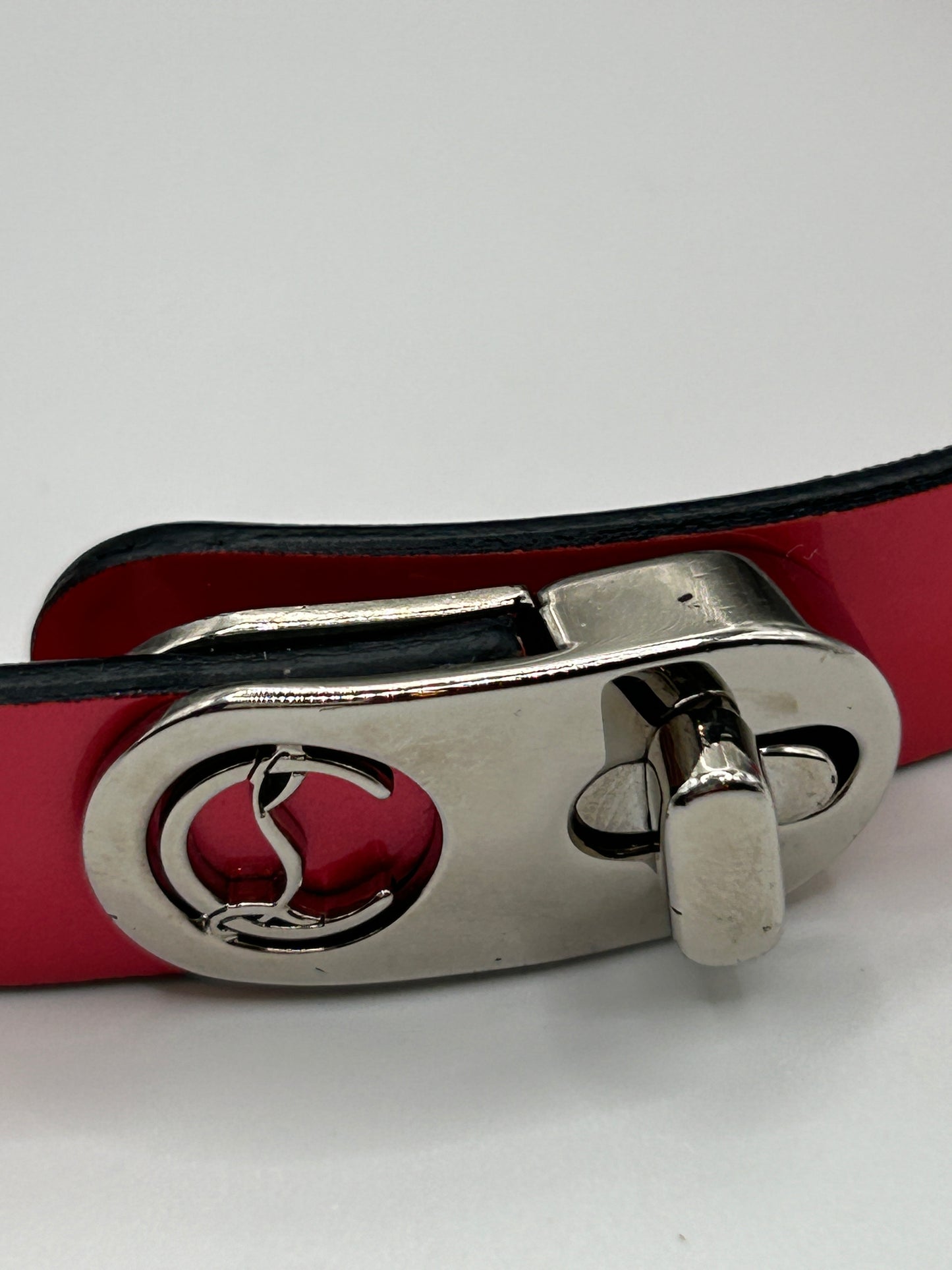 CHRISTIAN LOUBOUTIN
Elisa double patent-leather bracelet