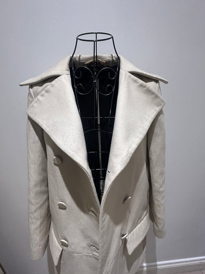 Marni double breasted beige pea coat