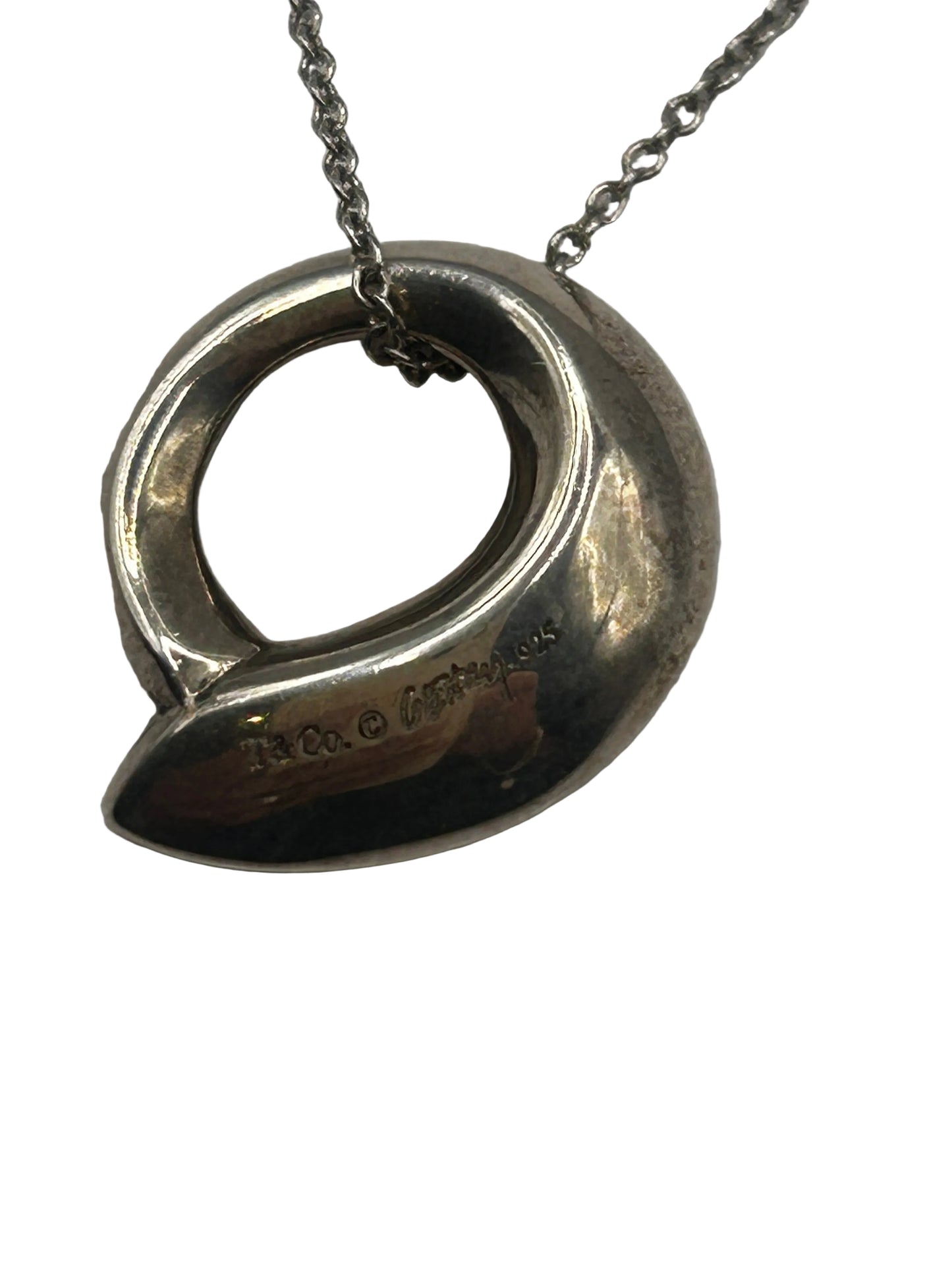 Tiffany & Co. Frank Gehry Fish Circle Pendant Necklace