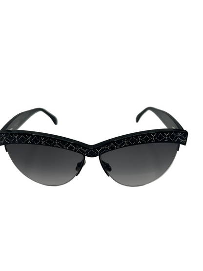 Alaïa Cat Eye-Frame Acetate Sunglasses Black, stud embellished