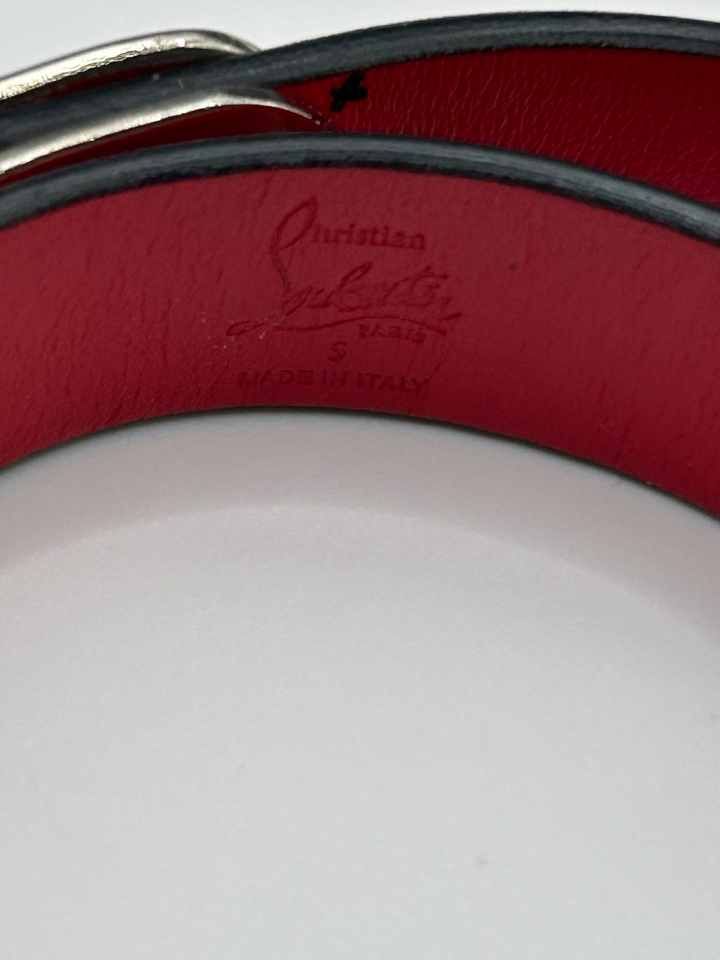 CHRISTIAN LOUBOUTIN
Elisa double patent-leather bracelet