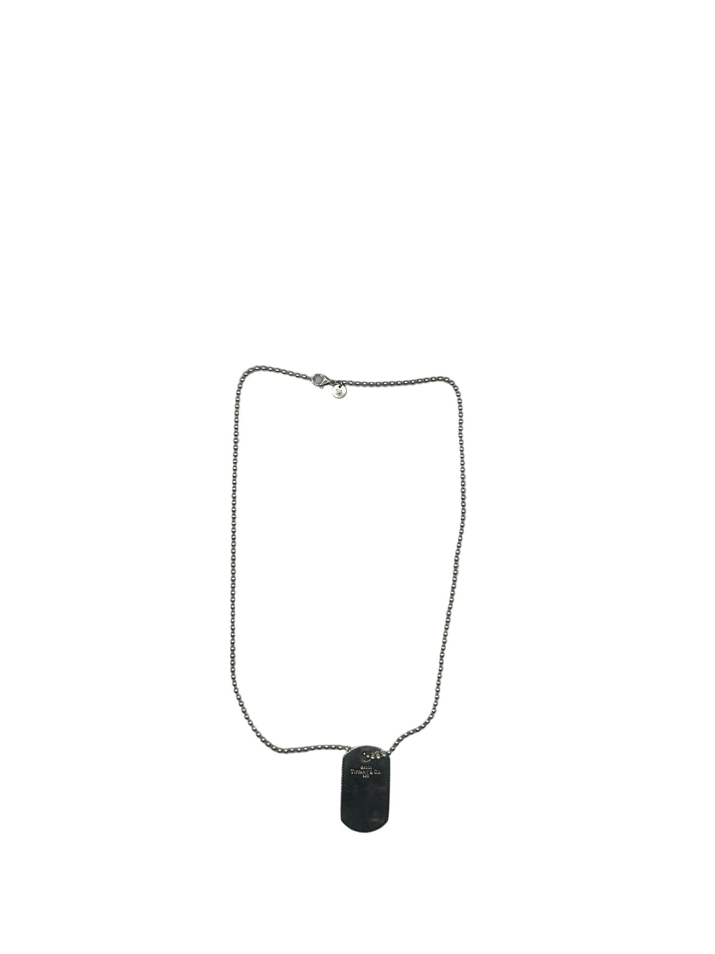 Tiffany & Co. Coin Edge Dog Tag
Necklace Silver