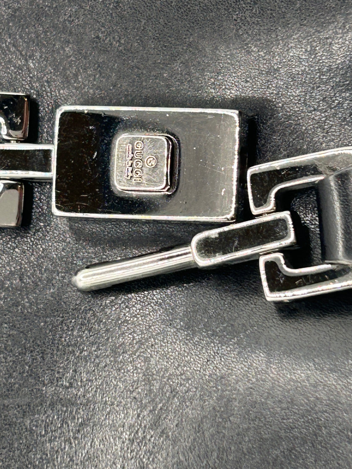 Gucci Jackie Bardot black leather shoulder bag