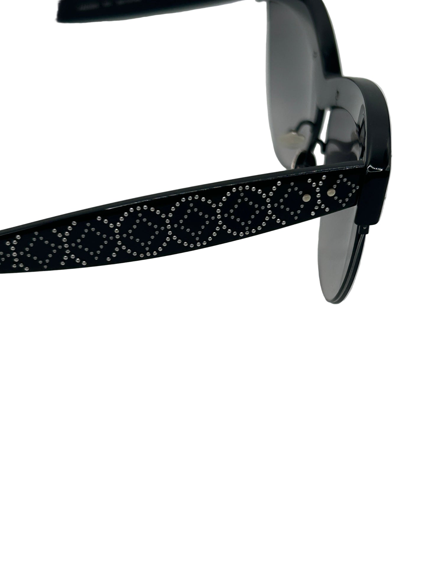 Alaïa Cat Eye-Frame Acetate Sunglasses Black, stud embellished