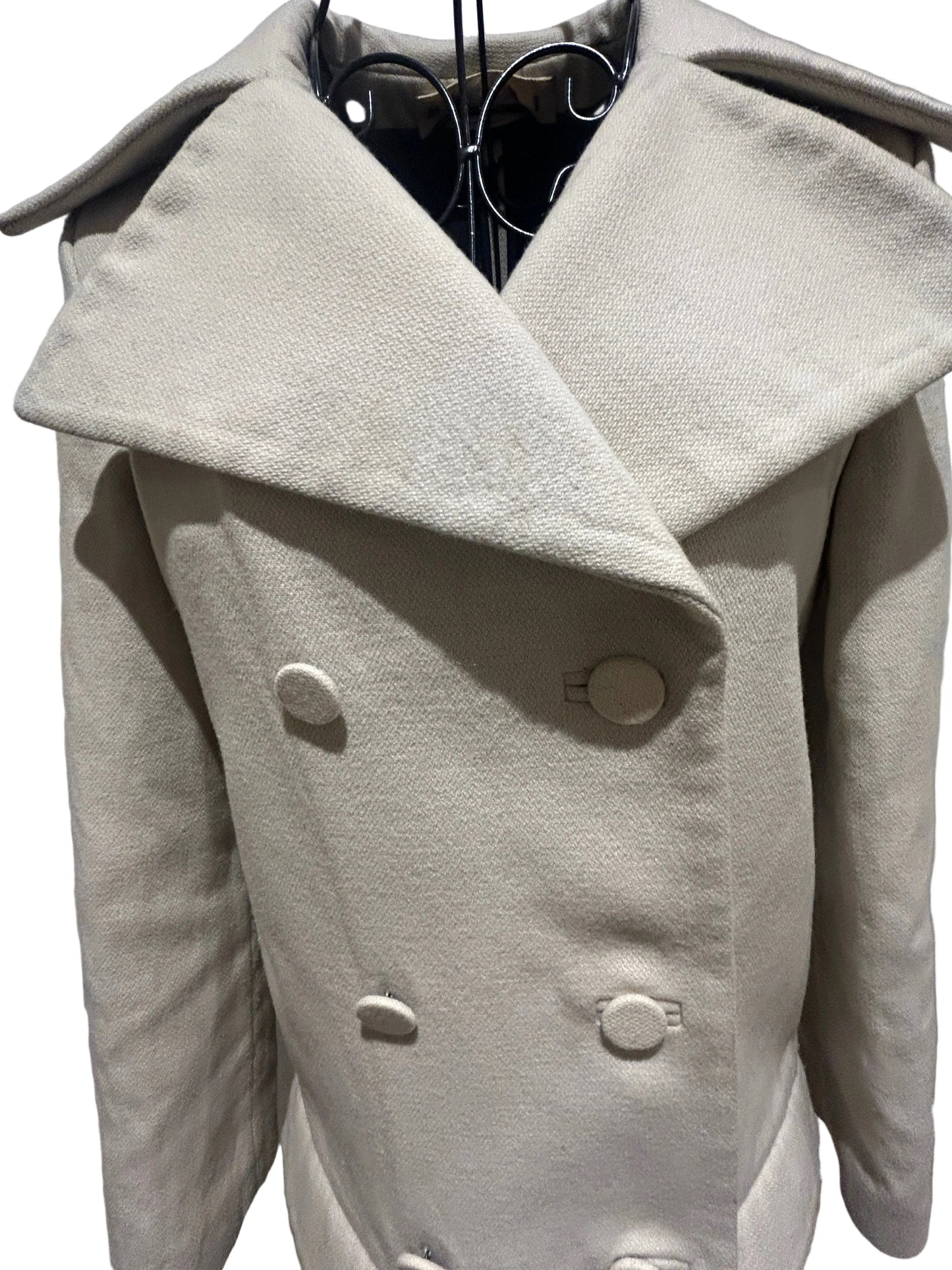 Marni double breasted beige pea coat