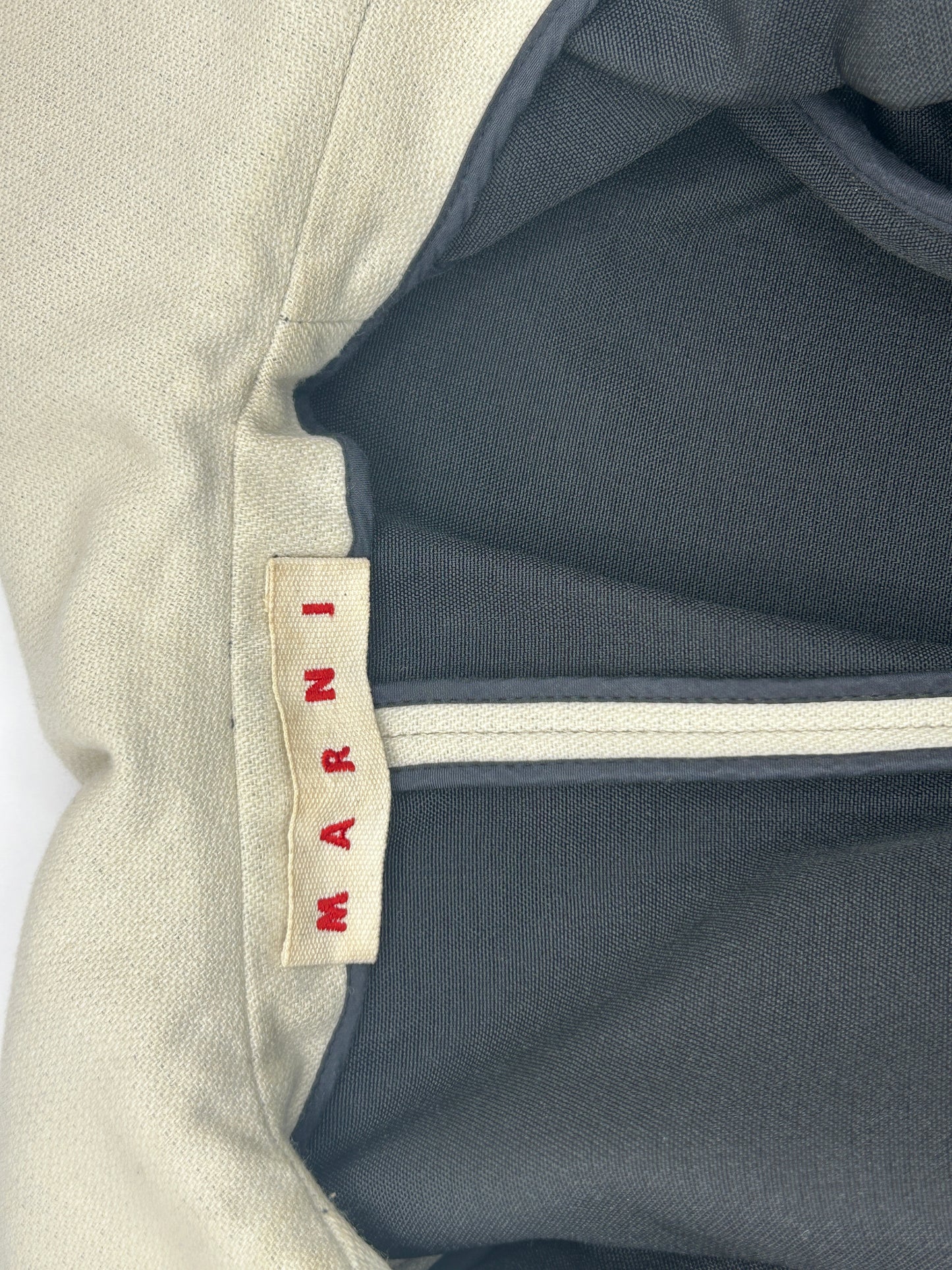 Marni double breasted beige pea coat