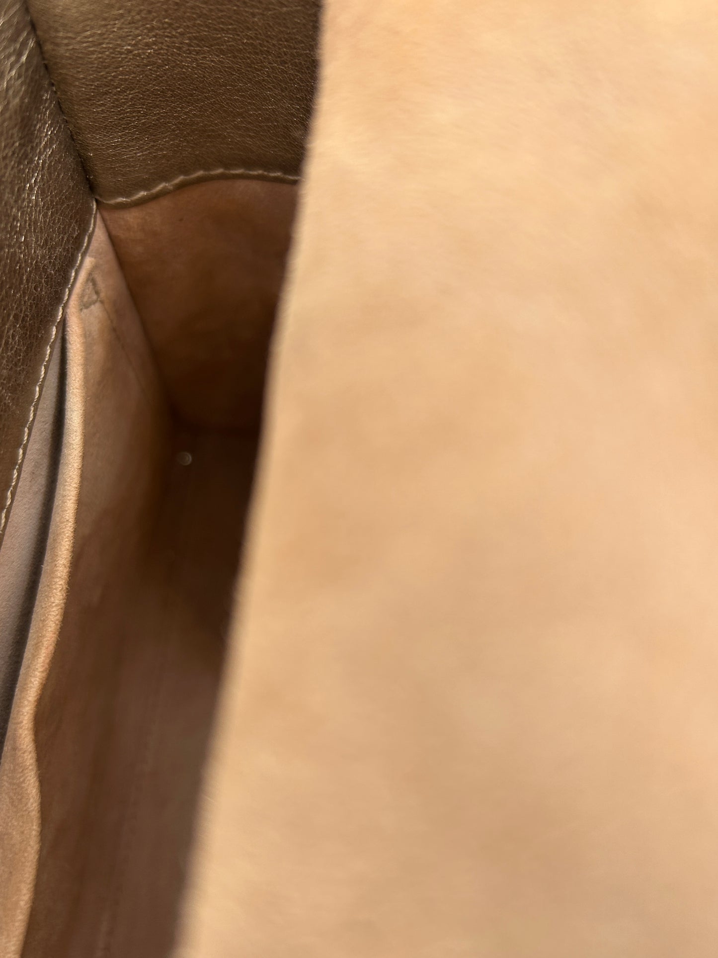 Christian Dior small Lady Dior quilted metallic calfskin leather tote bag