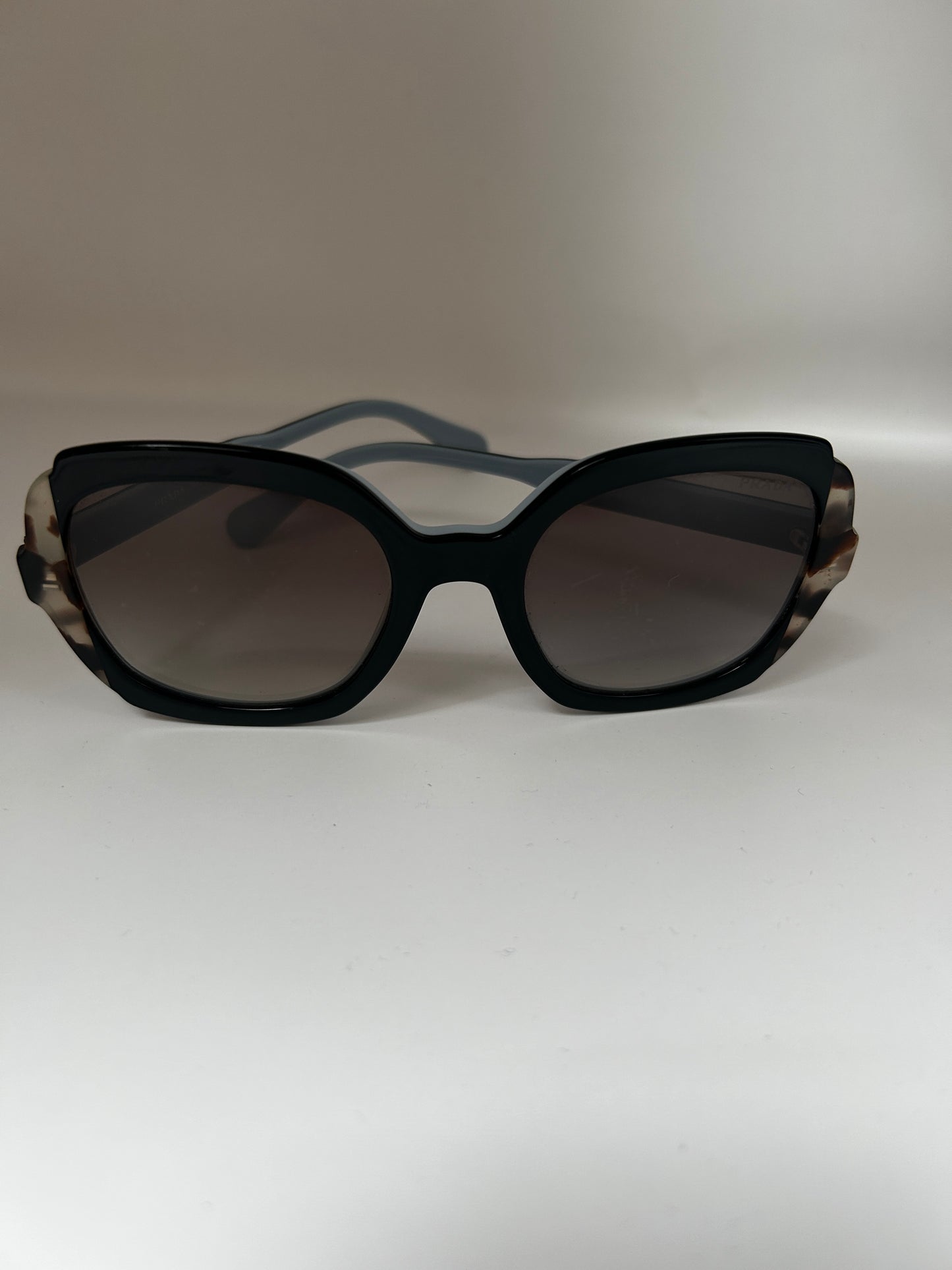 Prada Black/Blue Gradient Square Sunglasses SPR16U-F - 54 mm