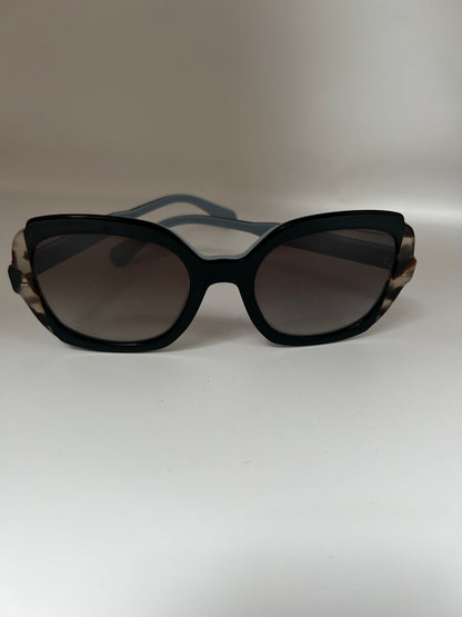 Prada Black/Blue Gradient Square Sunglasses SPR16U-F - 54 mm