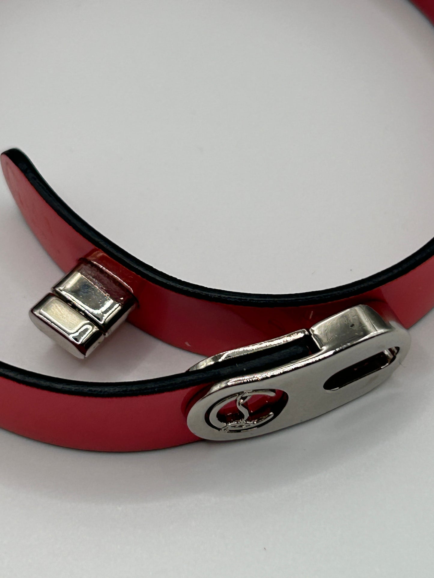 CHRISTIAN LOUBOUTIN
Elisa double patent-leather bracelet