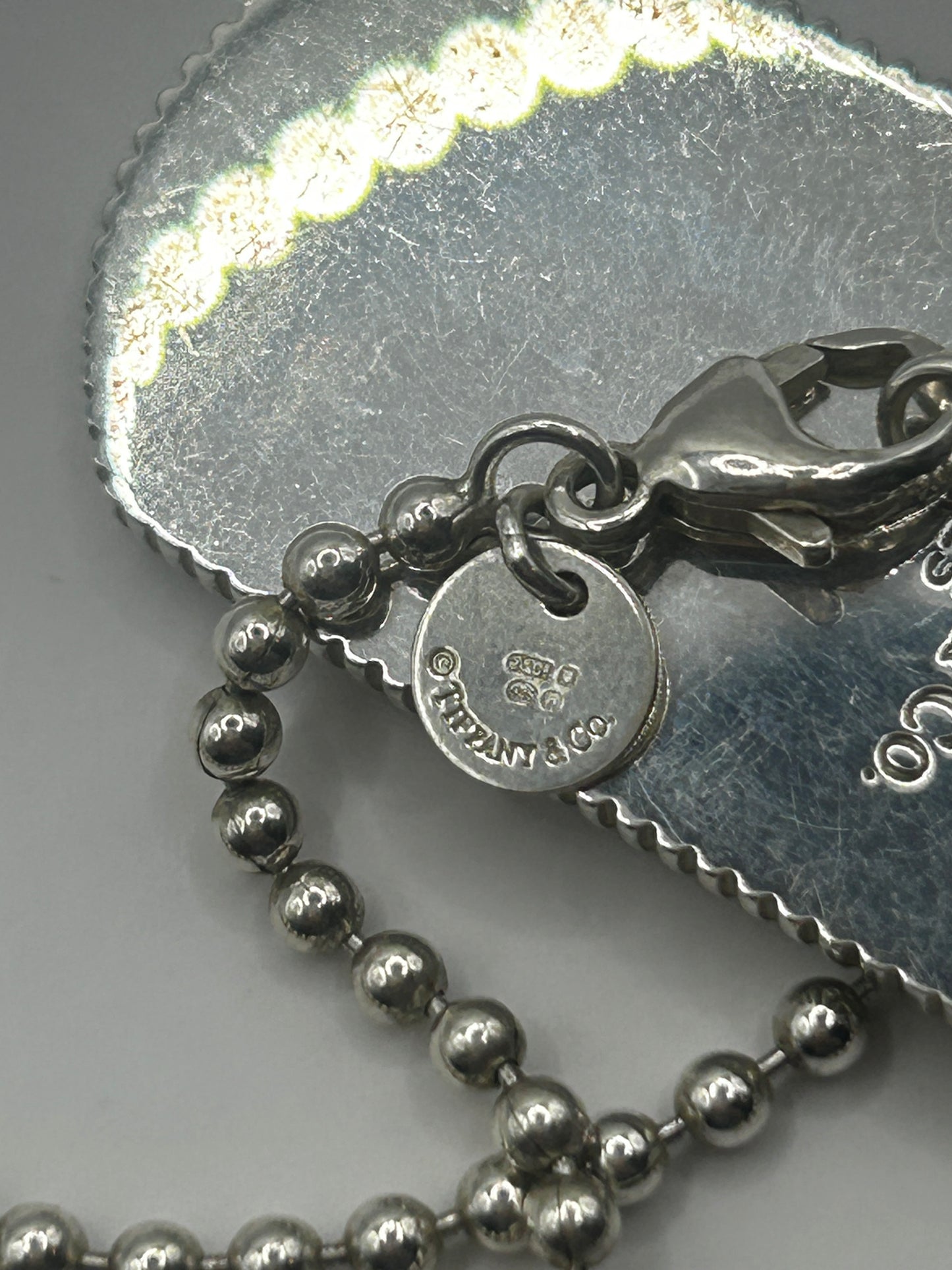 Tiffany & Co. Coin Edge Dog Tag
Necklace Silver